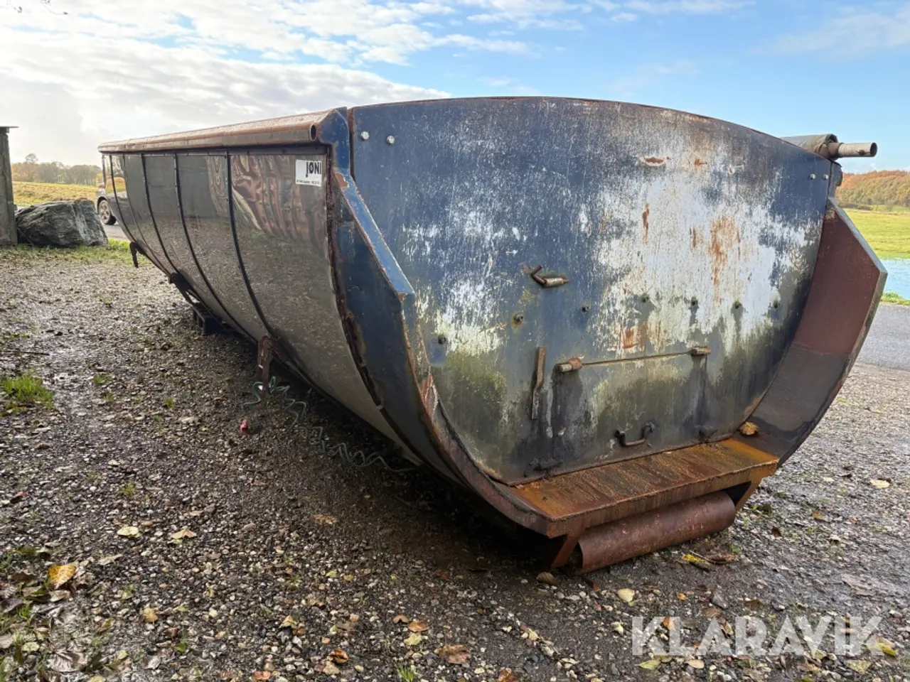 Billede 3 - Asfalt container Jøni isoleret med rullepresenning