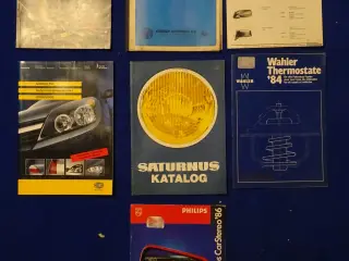 Reservedelskataloger, Hella,Wahler,Saturnus,Philli