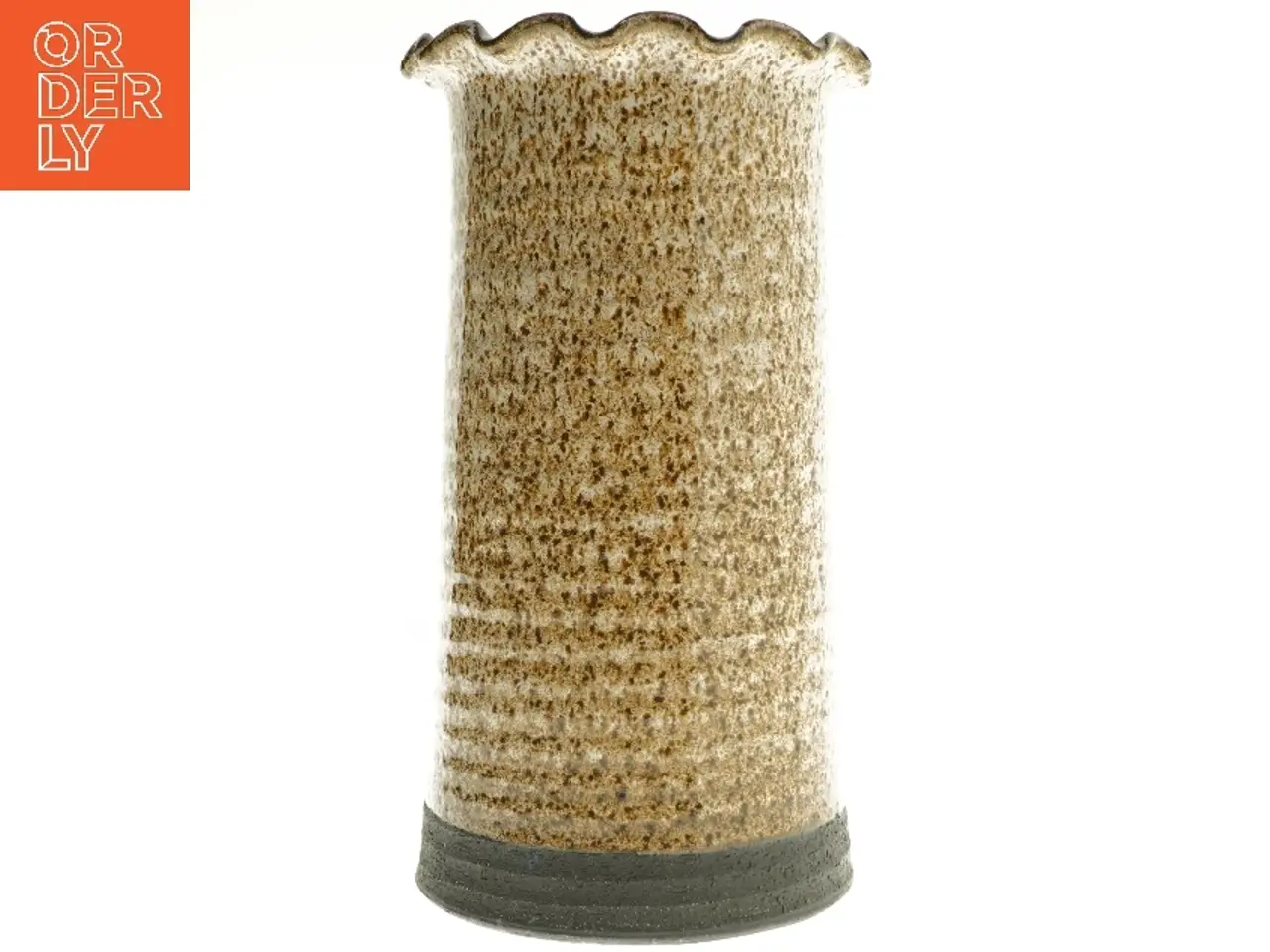 Billede 1 - Keramisk vase med bølget kant af kaj henning (str. 28 cm)
