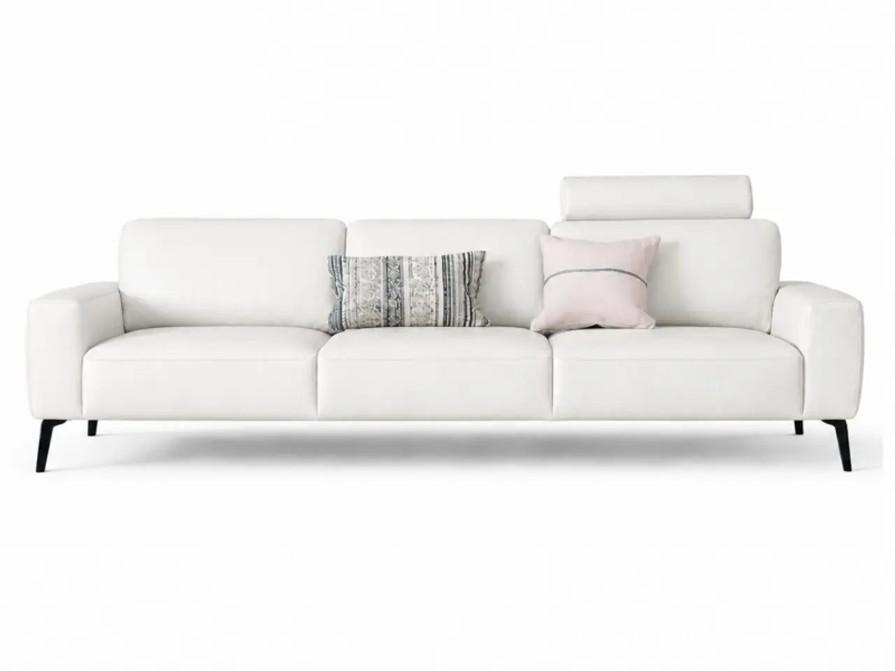 Billede 1 - Hjort Knudsen Copenhagen Hvid lædersofa