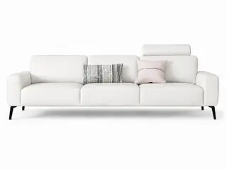 Hjort Knudsen Copenhagen Hvid lædersofa