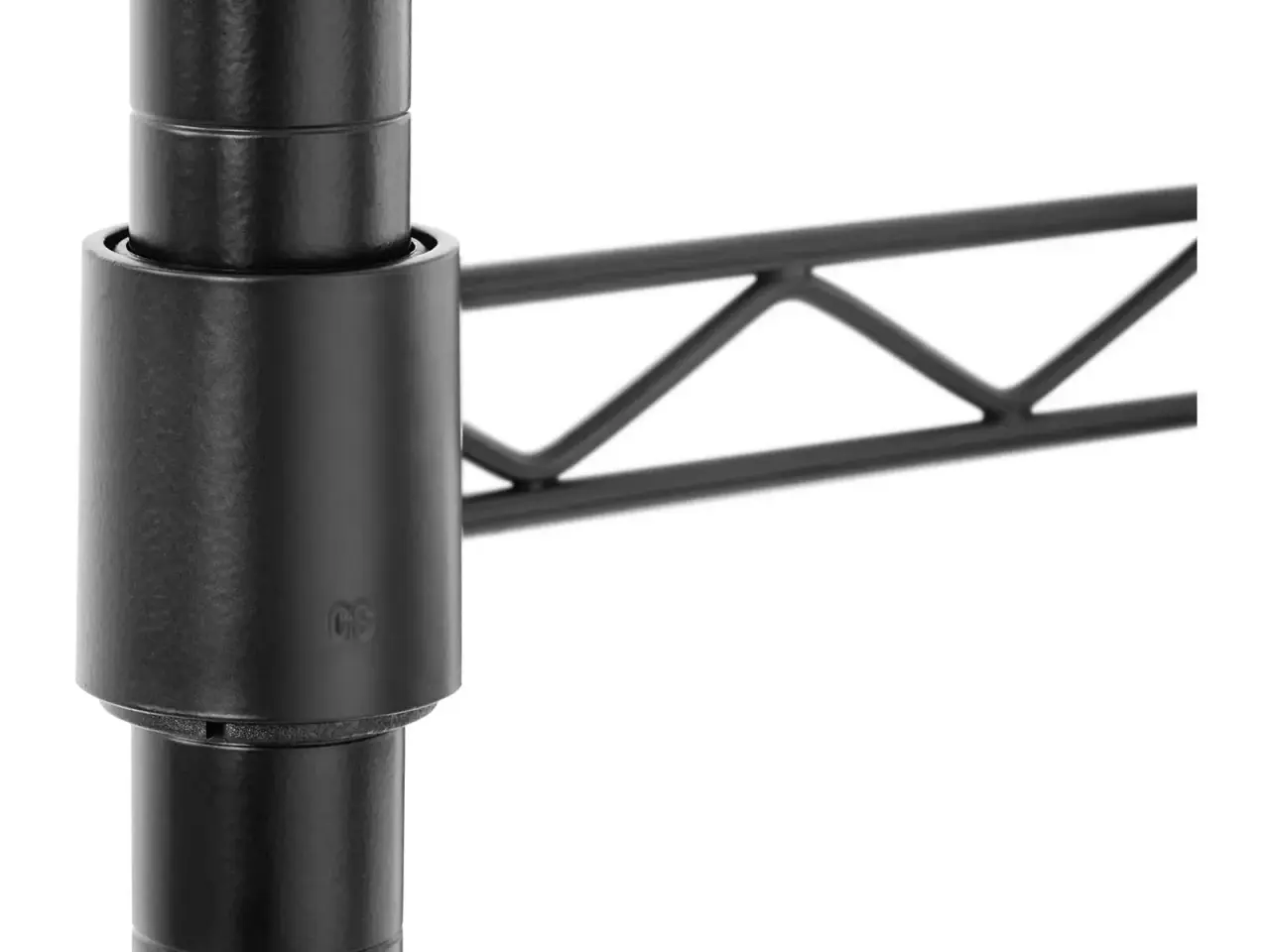 Billede 2 -  Robust Sort Tøjstativ (120cm) – 2 Bøjlestænger