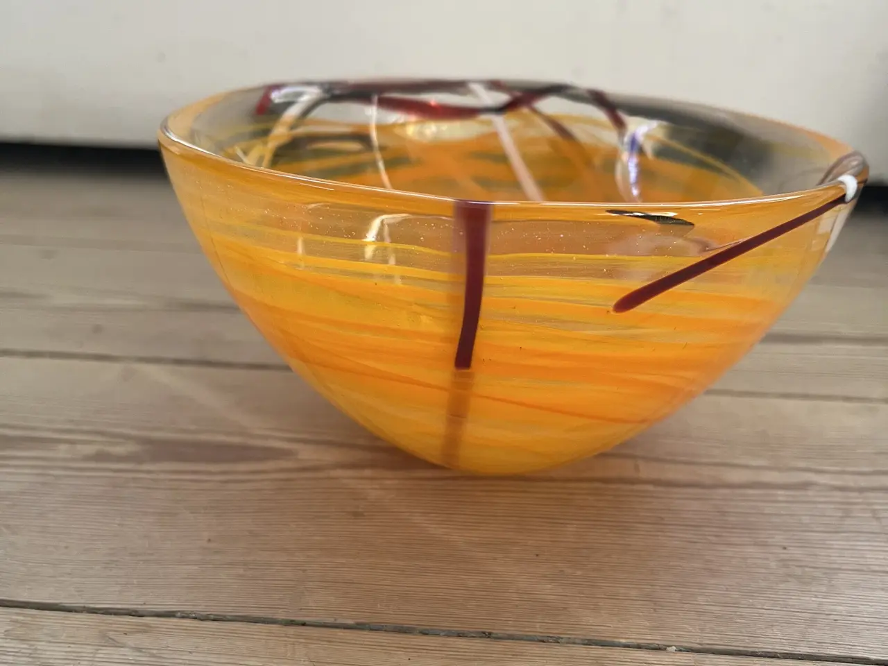 Billede 4 - Orange/gul Kosta Boda glasskål