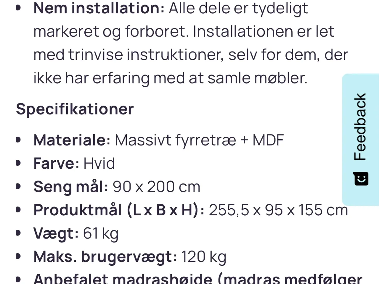 Billede 10 - Højseng med plads under