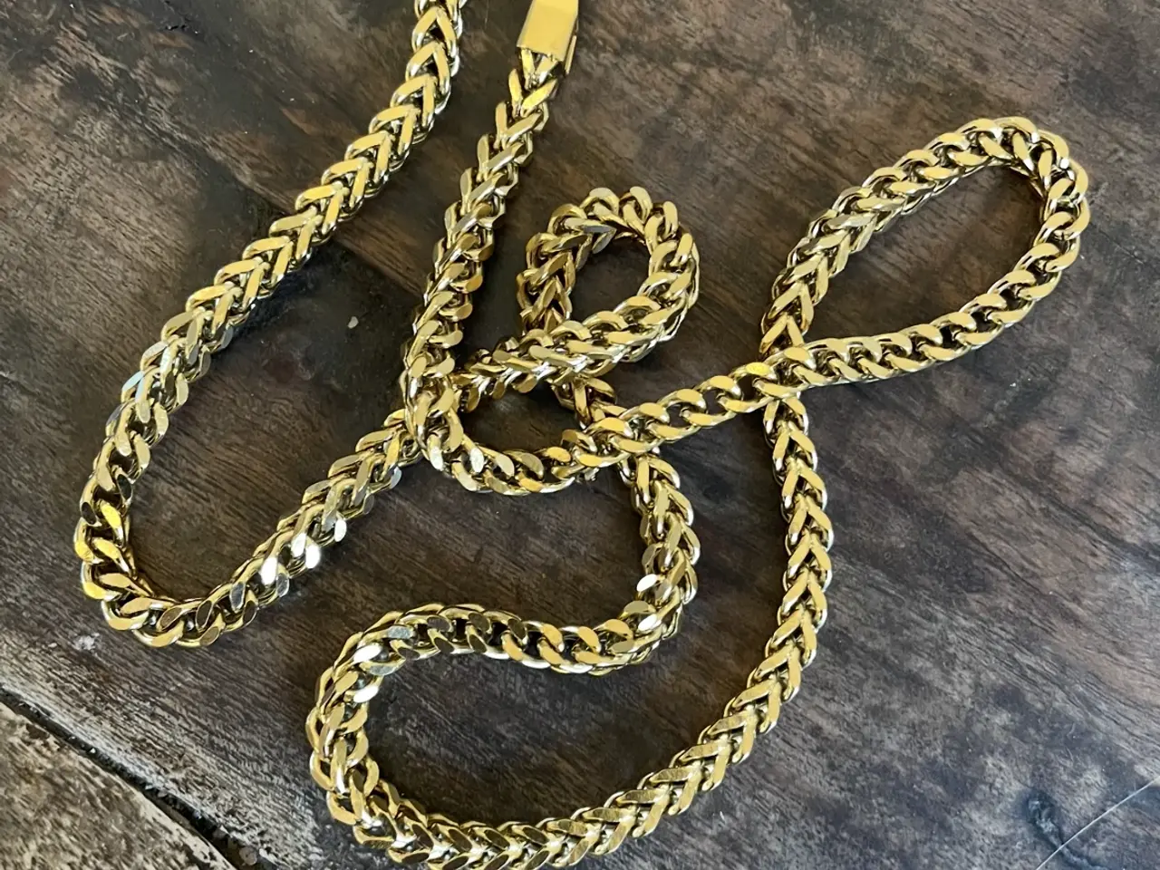 Billede 3 - 5mm 14kt goldfilled Franco kæde 