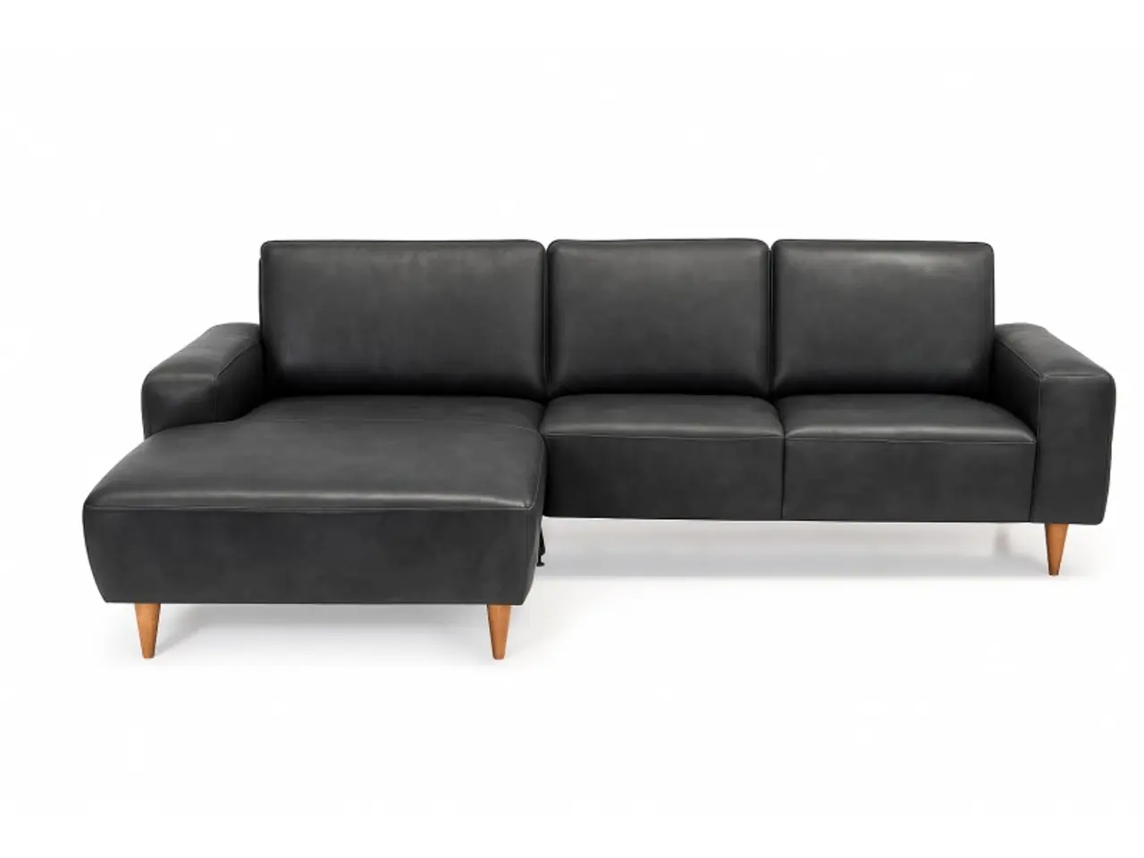 Billede 1 - Hjort Knudsen Almind læder chaiselongsofa venstrevendt