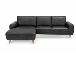 Hjort Knudsen Almind læder chaiselongsofa venstrevendt