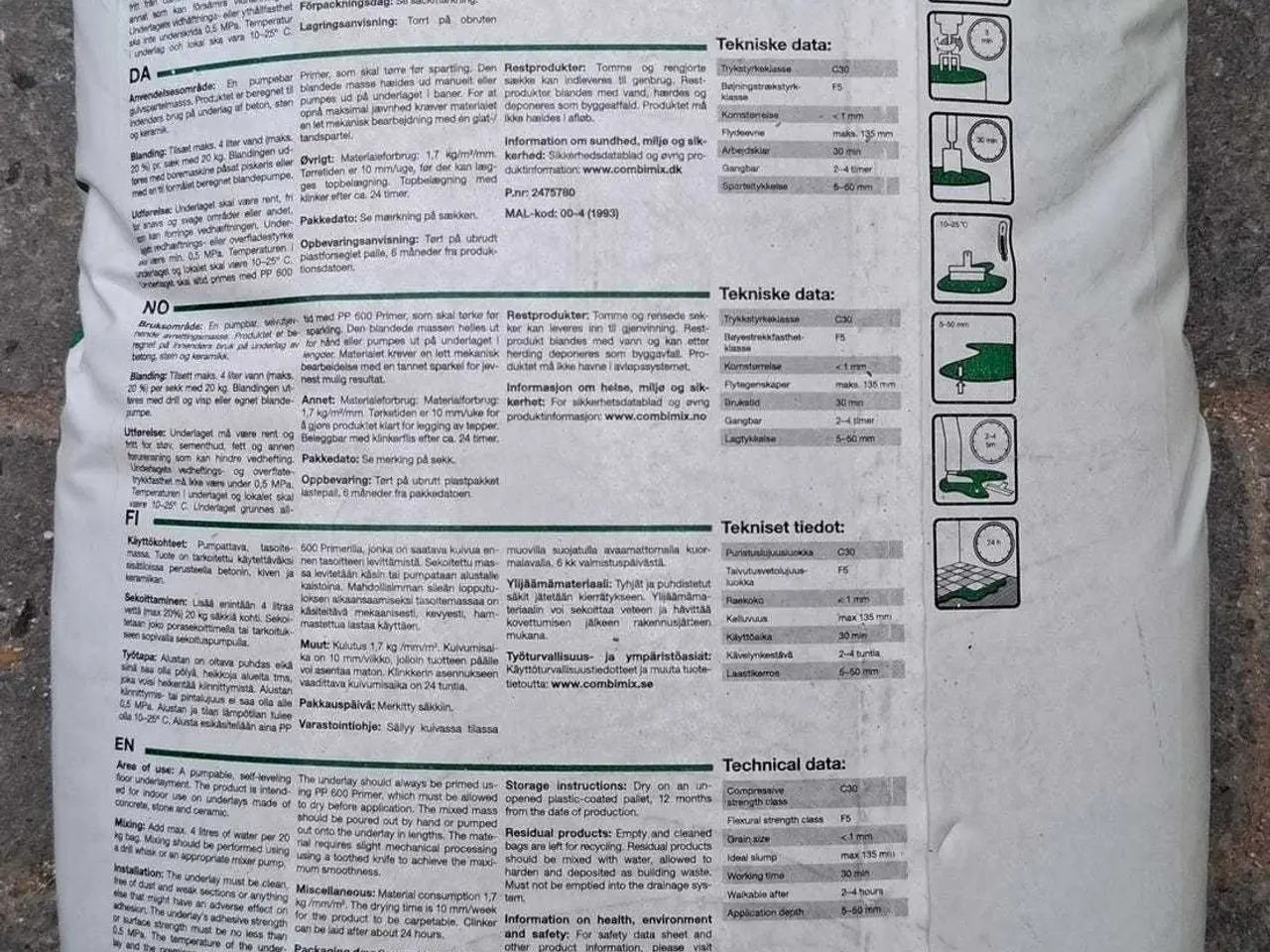 Billede 2 - Combimix CM Projekt gulvspartelmasse