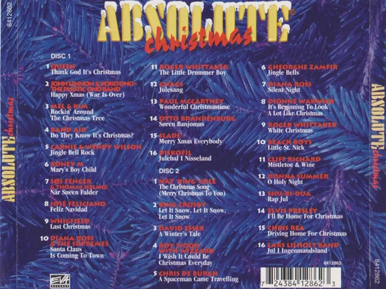 Billede 2 - Diverse kunstnere – Absolute Christmas – 2CD