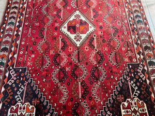 Ægte håndknyttet tæppe Ghashghai