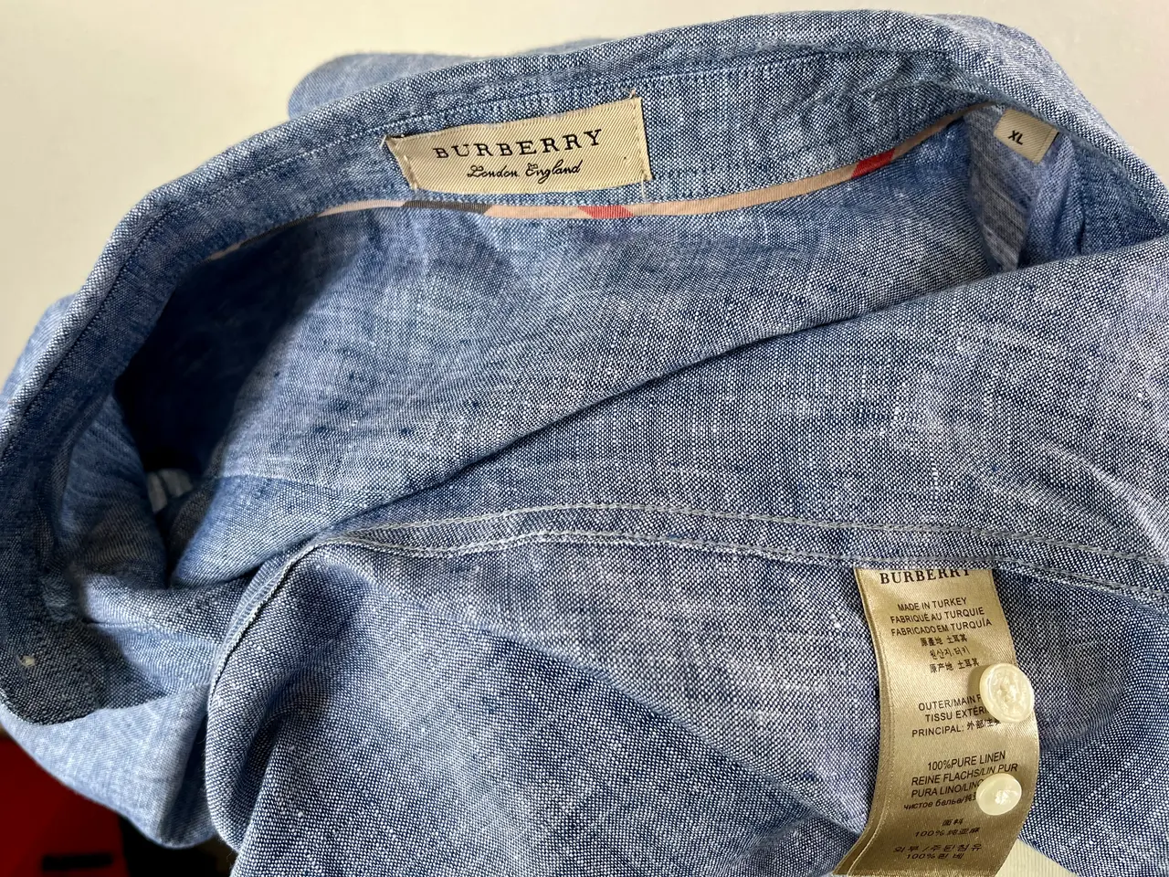 Billede 6 - Burberry, blå skjorte, str XL