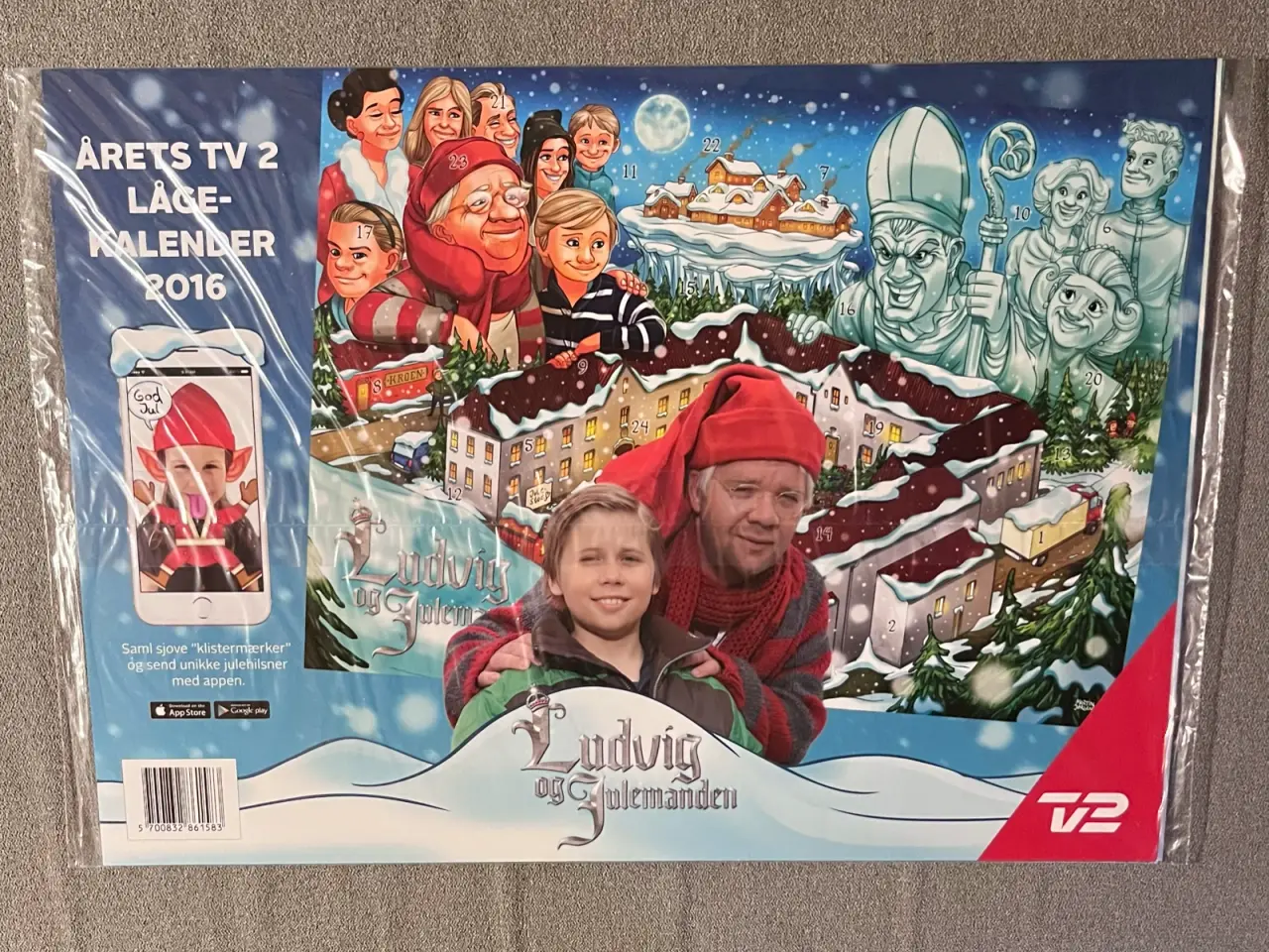 Billede 2 - Uåbnet julekalender – Ludvig og Julemanden TV 2