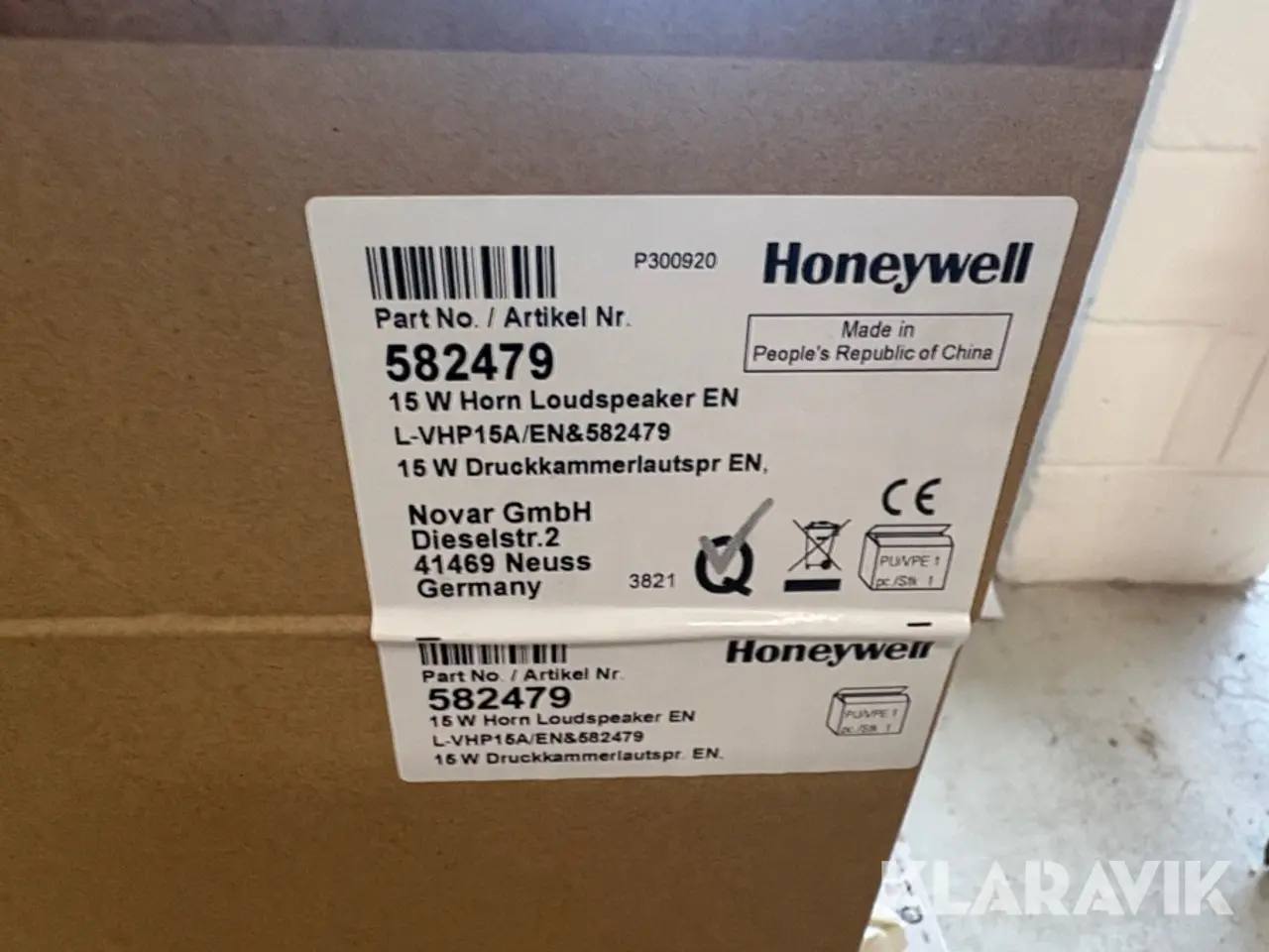 Billede 6 - Hornhøjttalere Honeywell L-VHP15A/EN 23 Styk