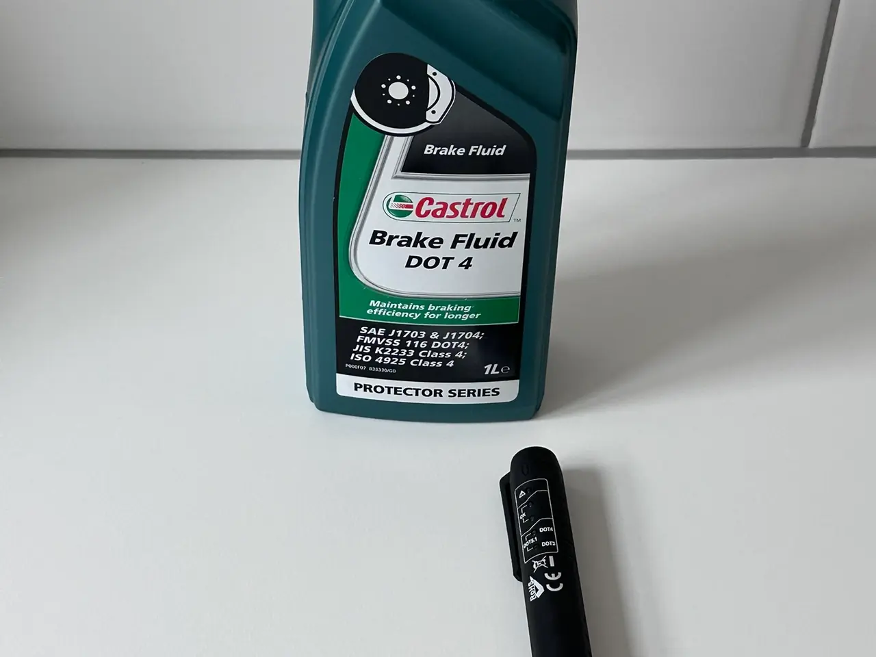 Billede 2 - Bremsevæsketester + Castrol DOT 4 bremsevæske 1L
