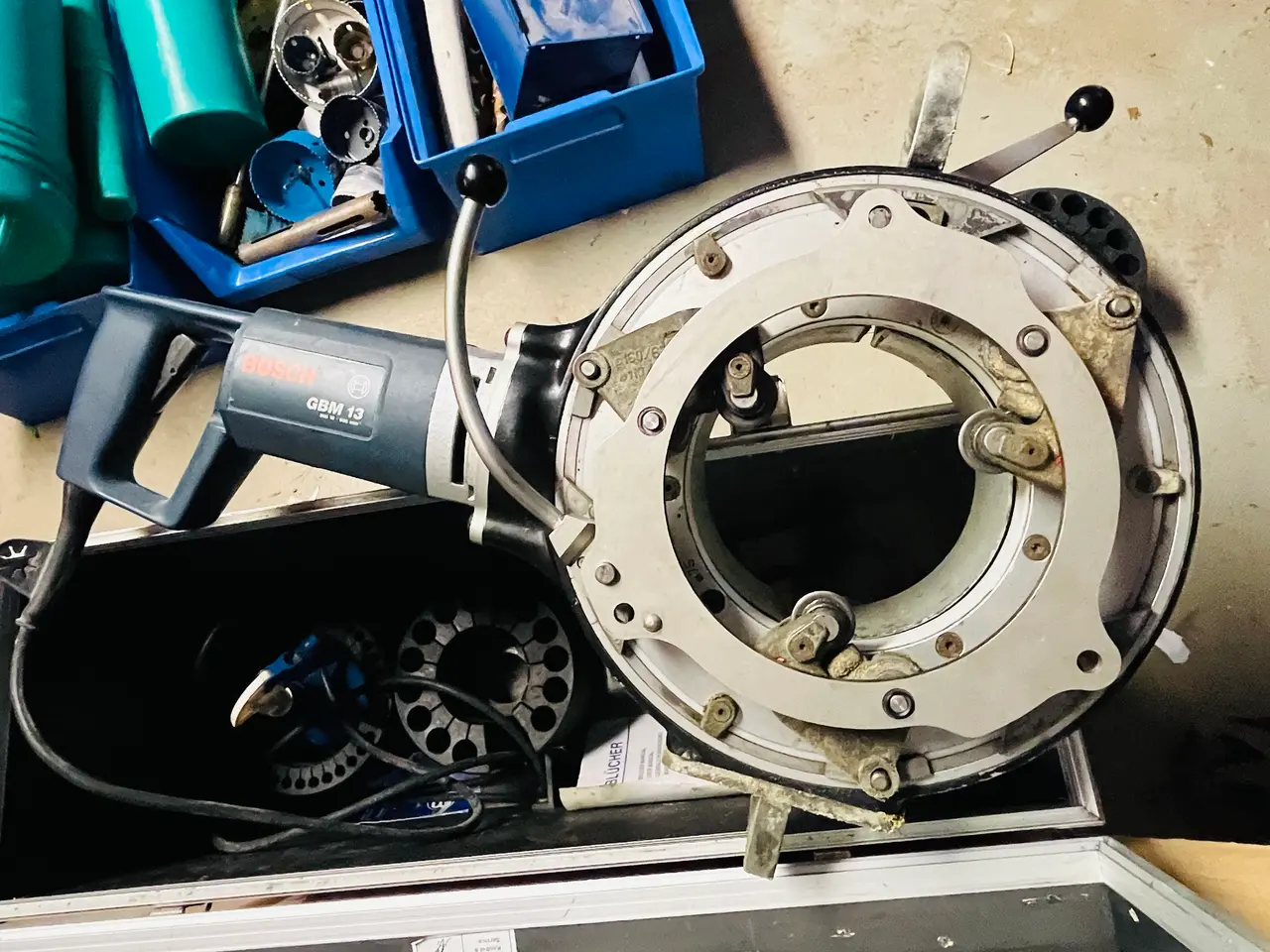Billede 10 - El-Rørskærer BLÜCHER m. BOSCH motor + tilbehør