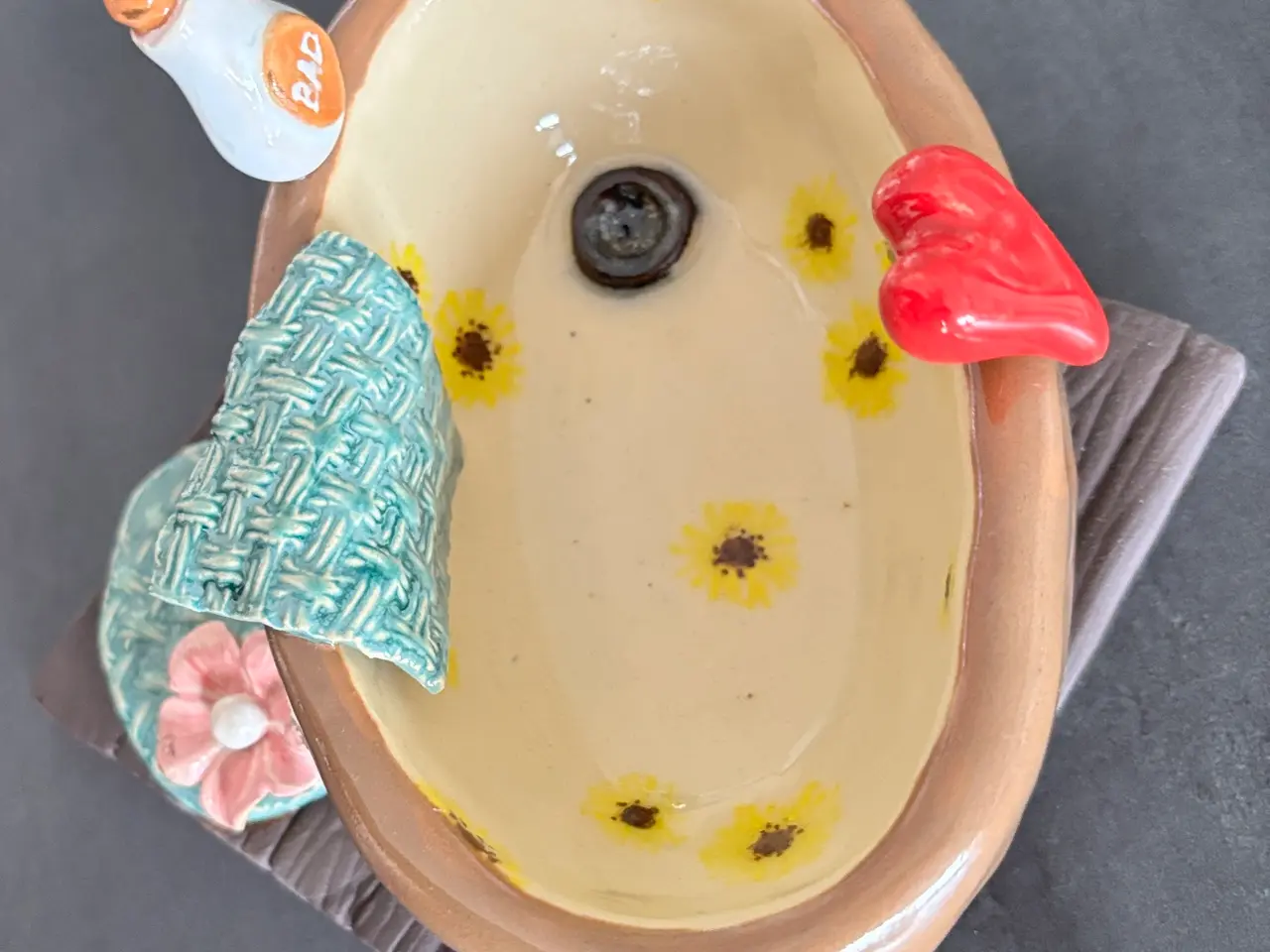 Billede 3 - Badekar med pynt og fod