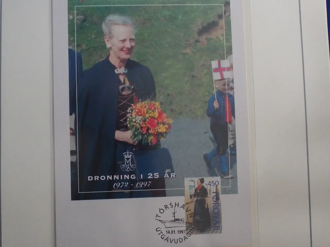 Billede 4 - Frimærke og møntsamling Dronning Margrethes 25 år
