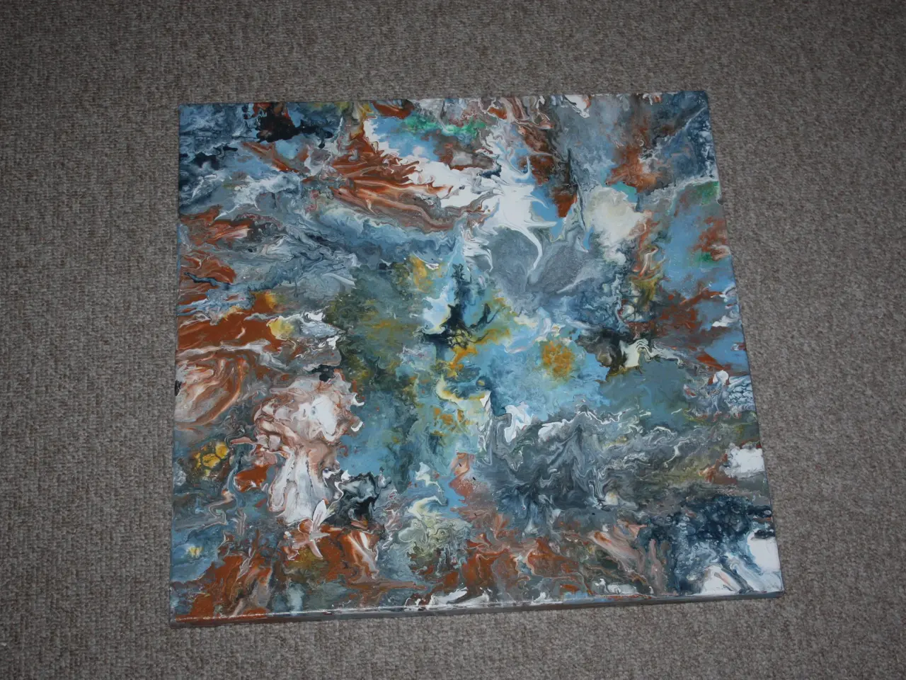 Billede 3 - Abstrakt maleri 50 cm x 50 cm stk.pris - 75 kr.