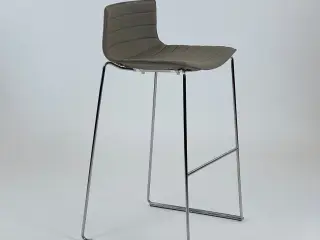 Arper Catifa 46 Barstol – Grå med Krom Stel SH 80 cm
