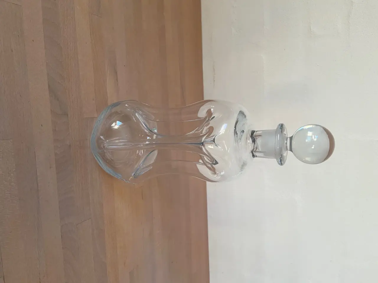 Billede 3 - Holmegård klukflaske 29 cm høj til snaps og bjesk