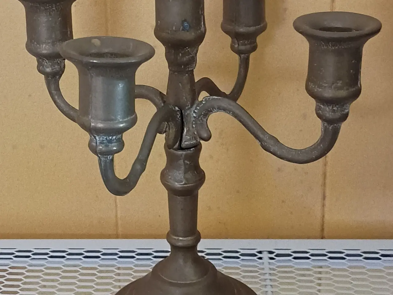 Billede 1 - Messing lysestager med patina.