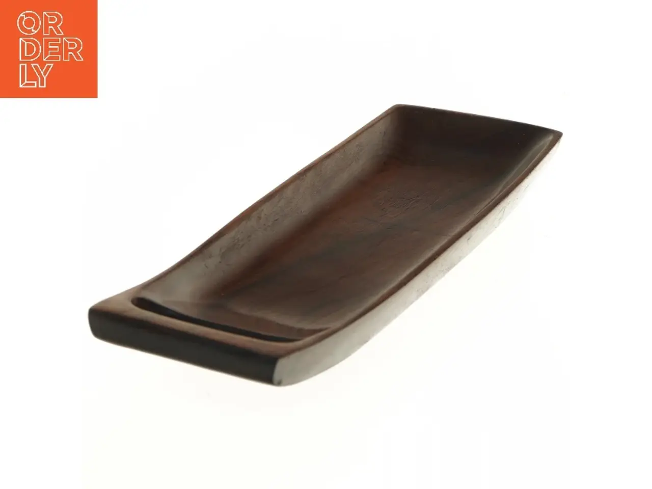 Billede 4 - Palisander Træfad med håndtag (str. 38x11 cm)