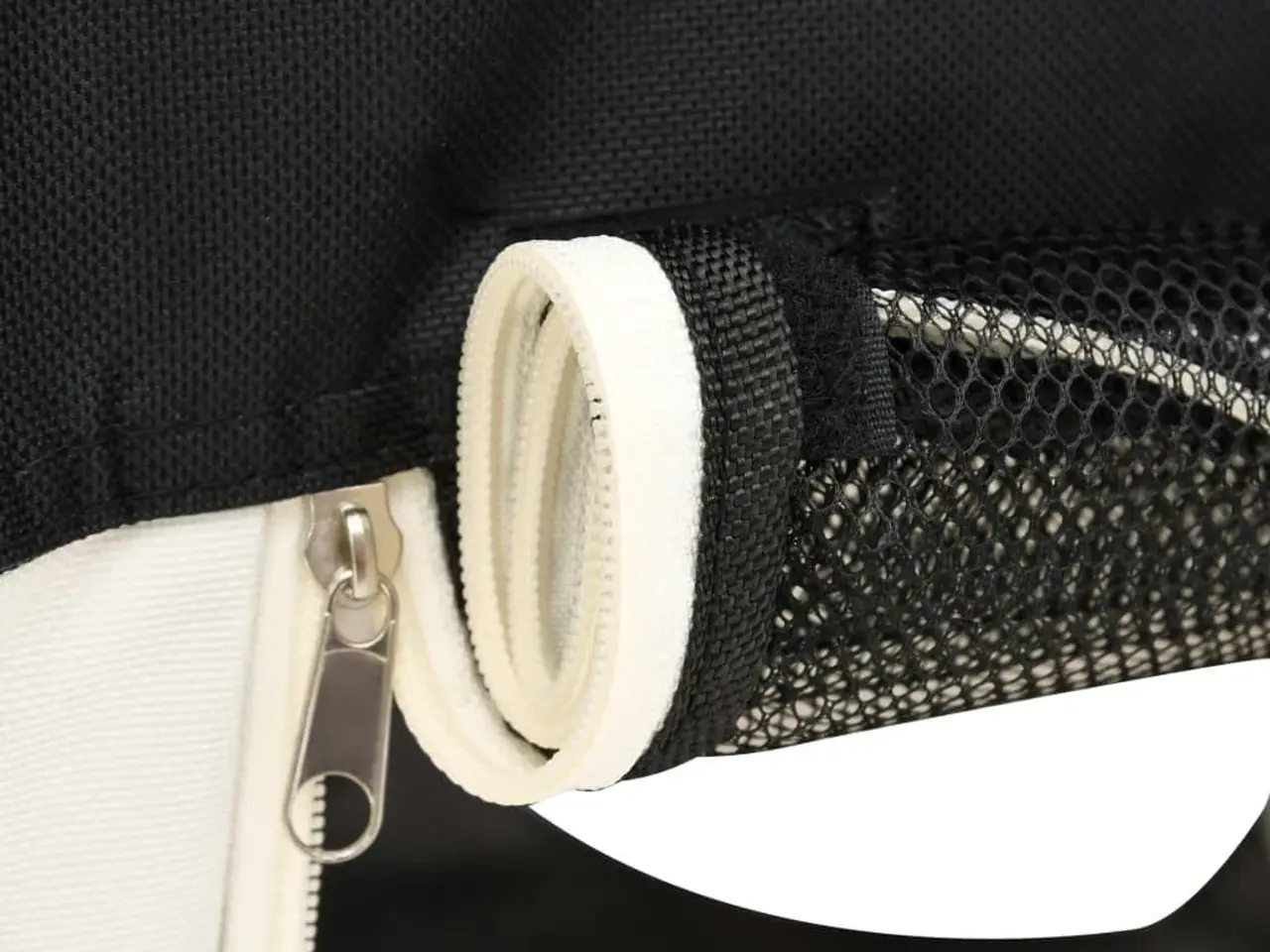 Billede 9 - Foldbar hundegård med bæretaske - 145 × 145 × 61 cm, sort/creme