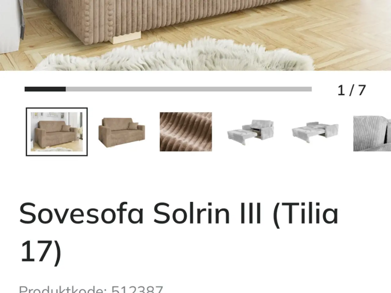 Billede 7 - Sovesofa