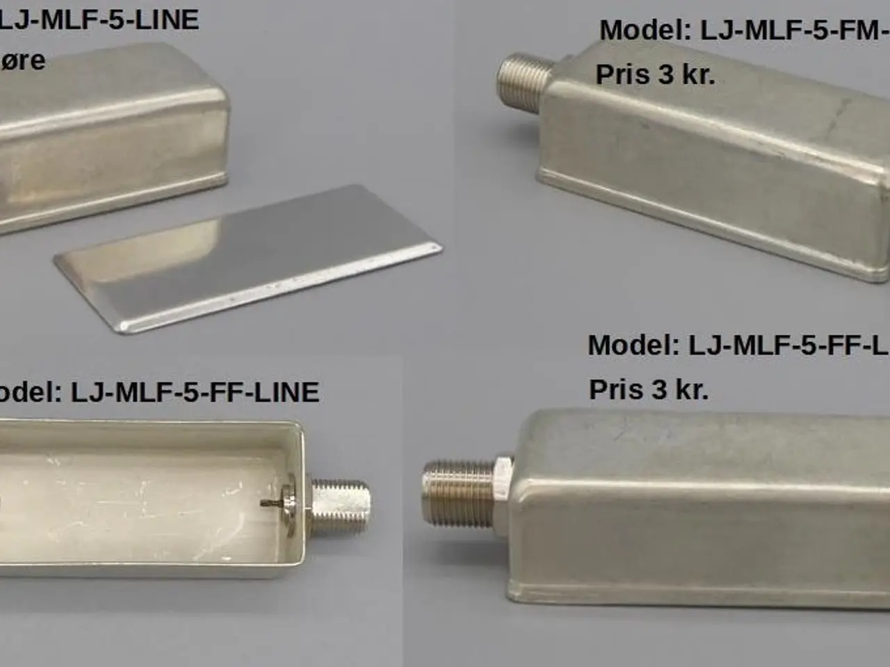 Billede 3 - ELEKTRONIK METAL ÆSKER & F-STIK.