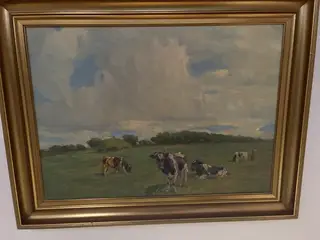 Maleri af køer - Harald Kjær