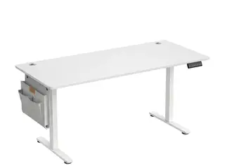 Elektrisk hæve sænkebord 160 x 70 cm med hukommelsesfunktion og USB-C - cloud white