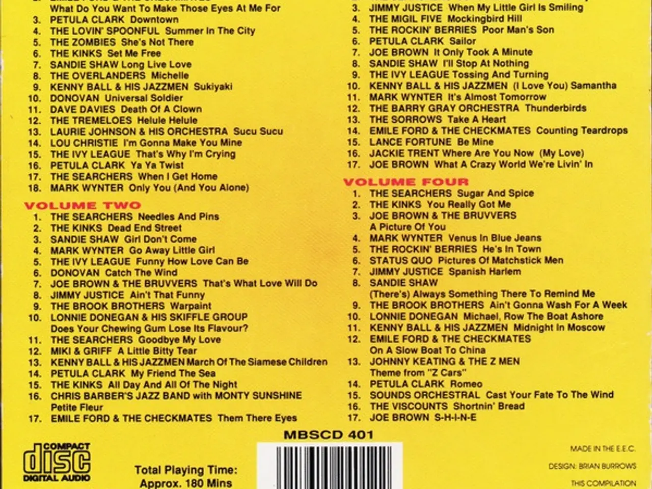 Billede 2 - Diverse kunstnere – Hits Of The 60's – 4CD