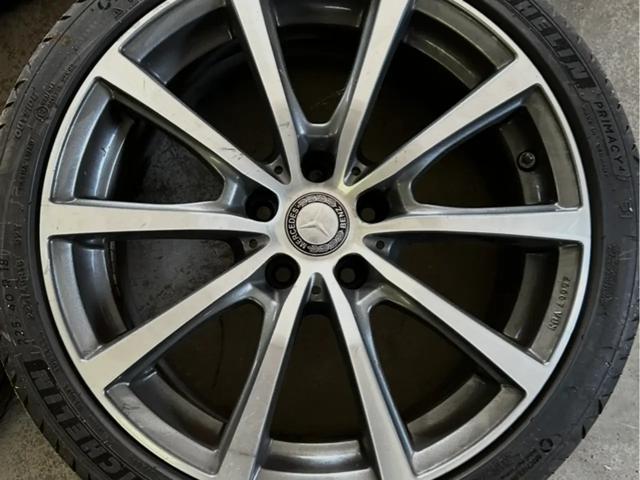 Billede 5 - Fælg med michelin dæk5*112 
