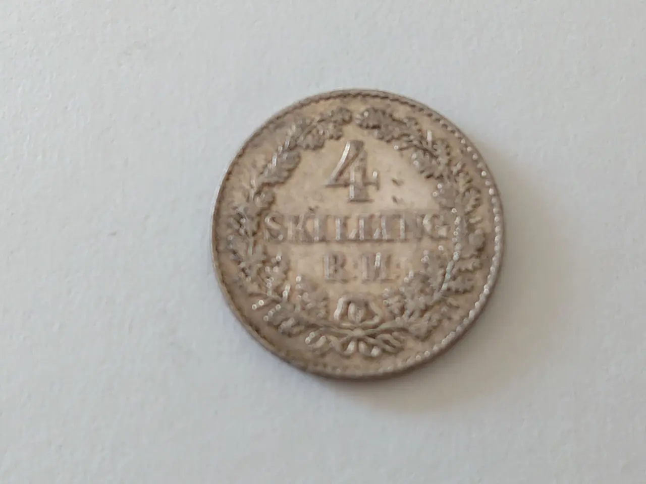 Billede 2 - Frederik d. VII, 4 Skilling fra år 1854