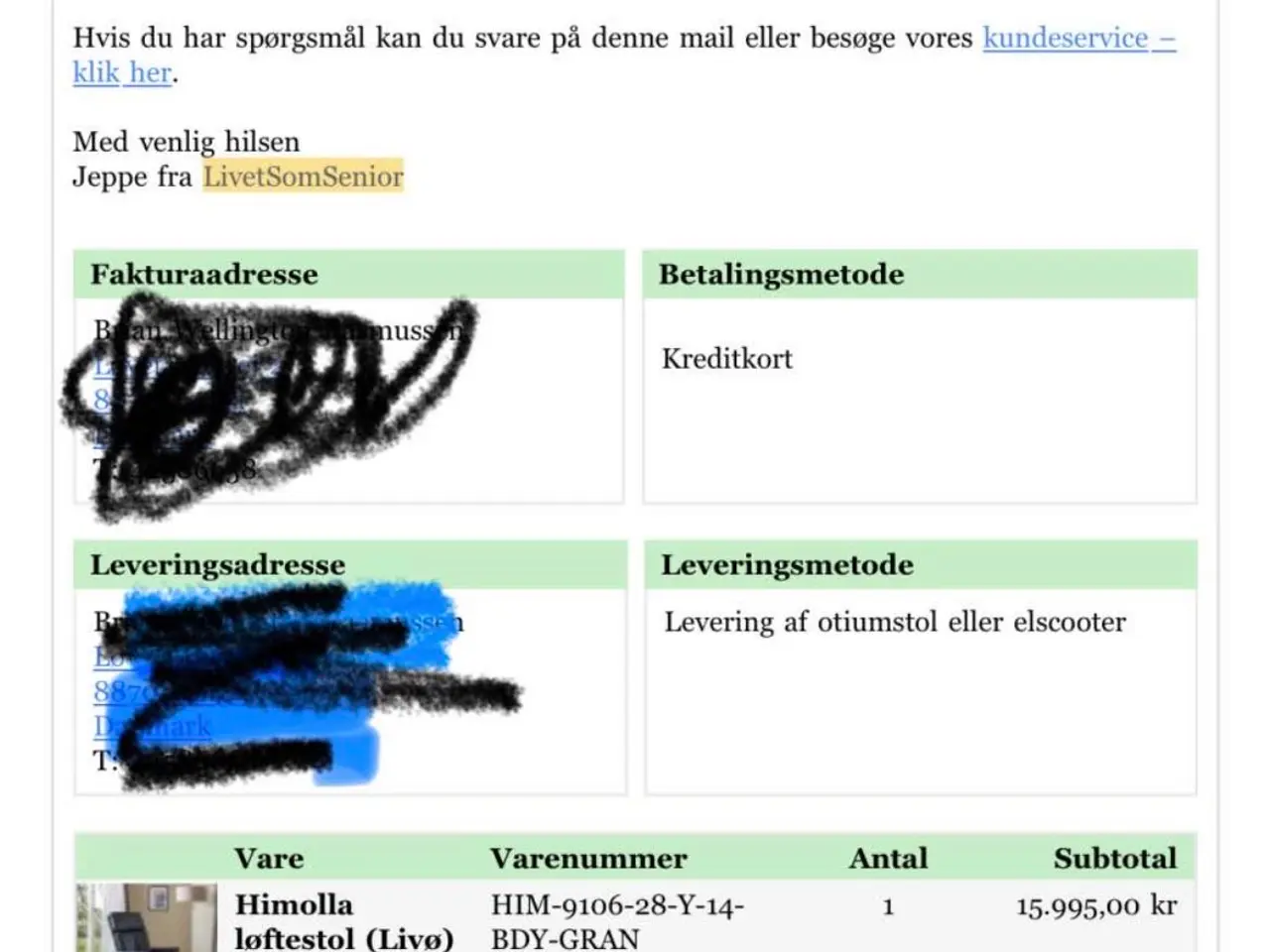Billede 1 - Luksusstol 