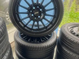 Sommer dæk med ATS Grå alufælge til Ford Fiesta