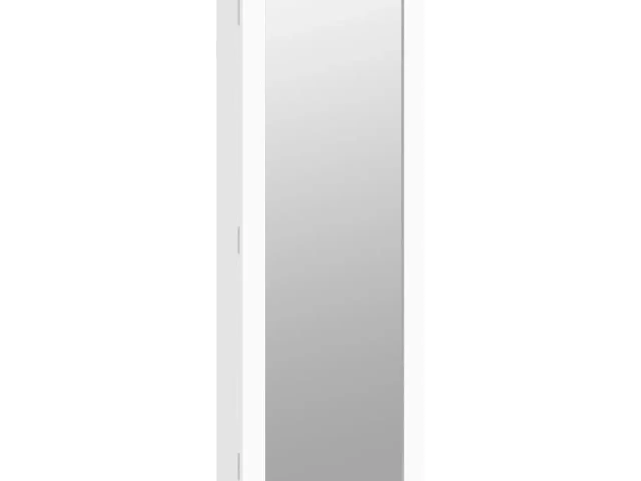 Billede 2 - Væghængt smykkeskab med spejl 37,5x10x106 cm hvid