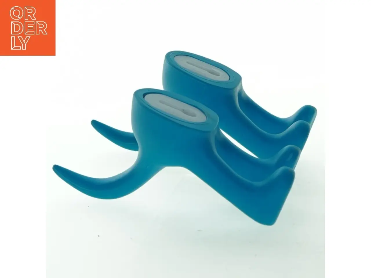 Billede 2 - Blå vægkroge formet som hunde fra IKEA (str. 9 cm. 2 styk)