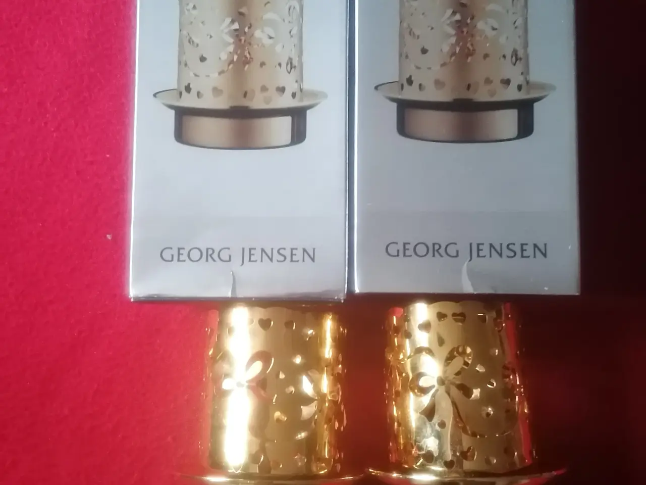 Billede 1 - Georg Jensen, 2009 Engel lysestage forgyldt