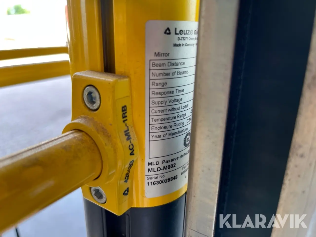 Billede 9 - Sikkerhedslysgitter Leuze Electronic MLD M