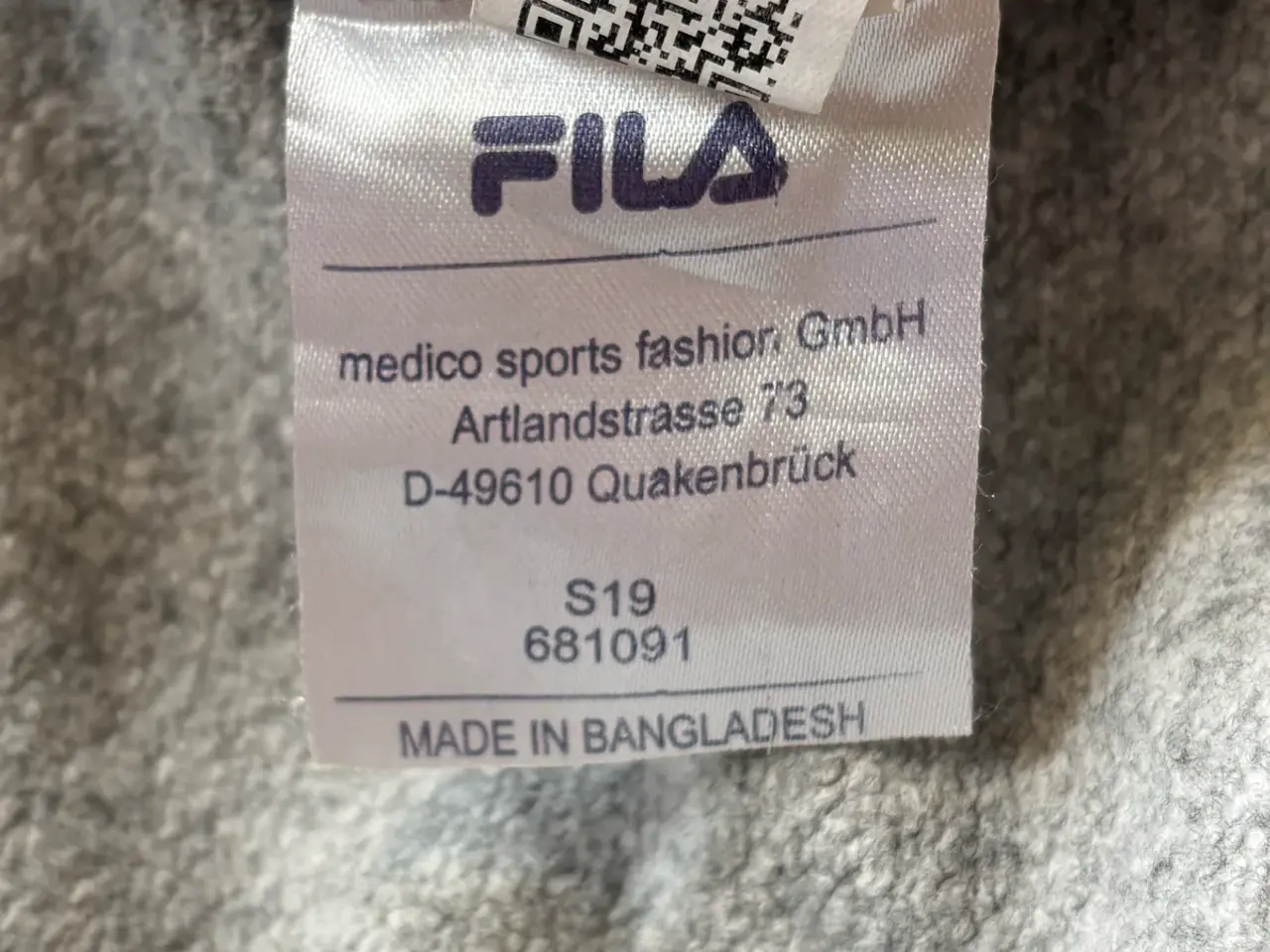 Billede 3 - Fila Klassisk Grå Sweatshirt