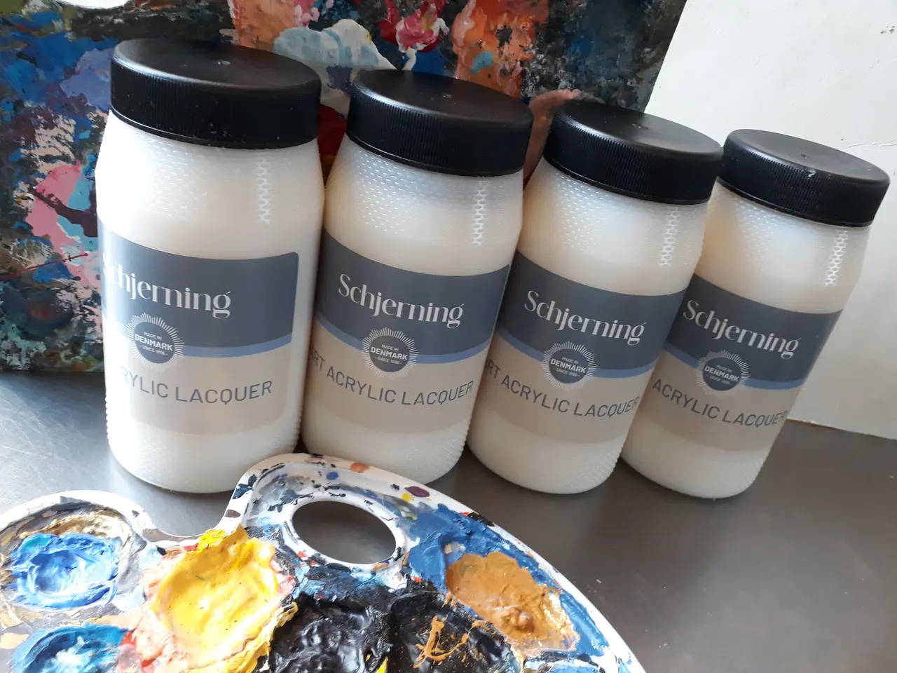 Billede 3 - 4 x Schjerning Slutfernis Lak