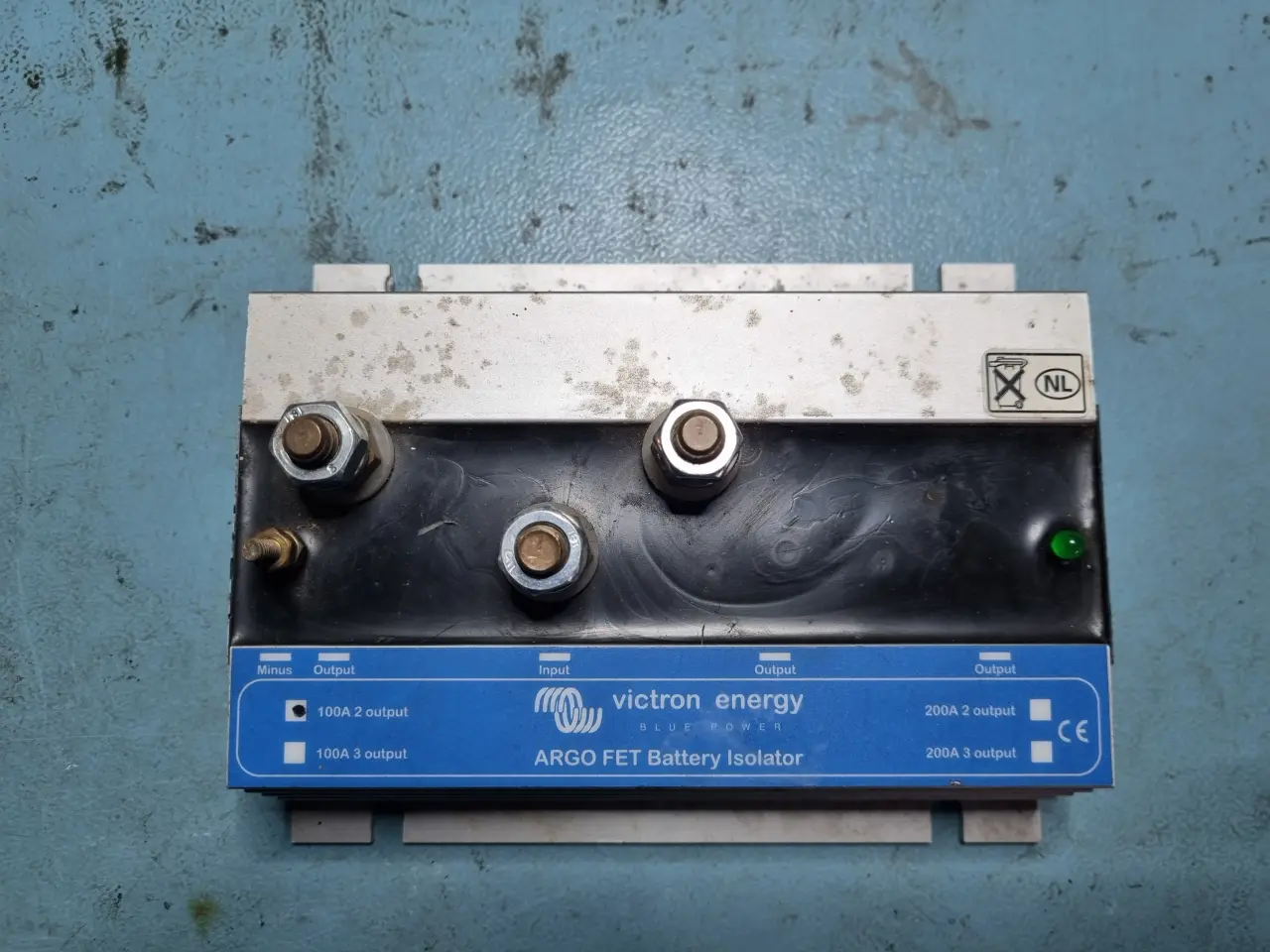 Billede 1 - Batteri isolator 100A, til 2 batterier, ARGO FET.
