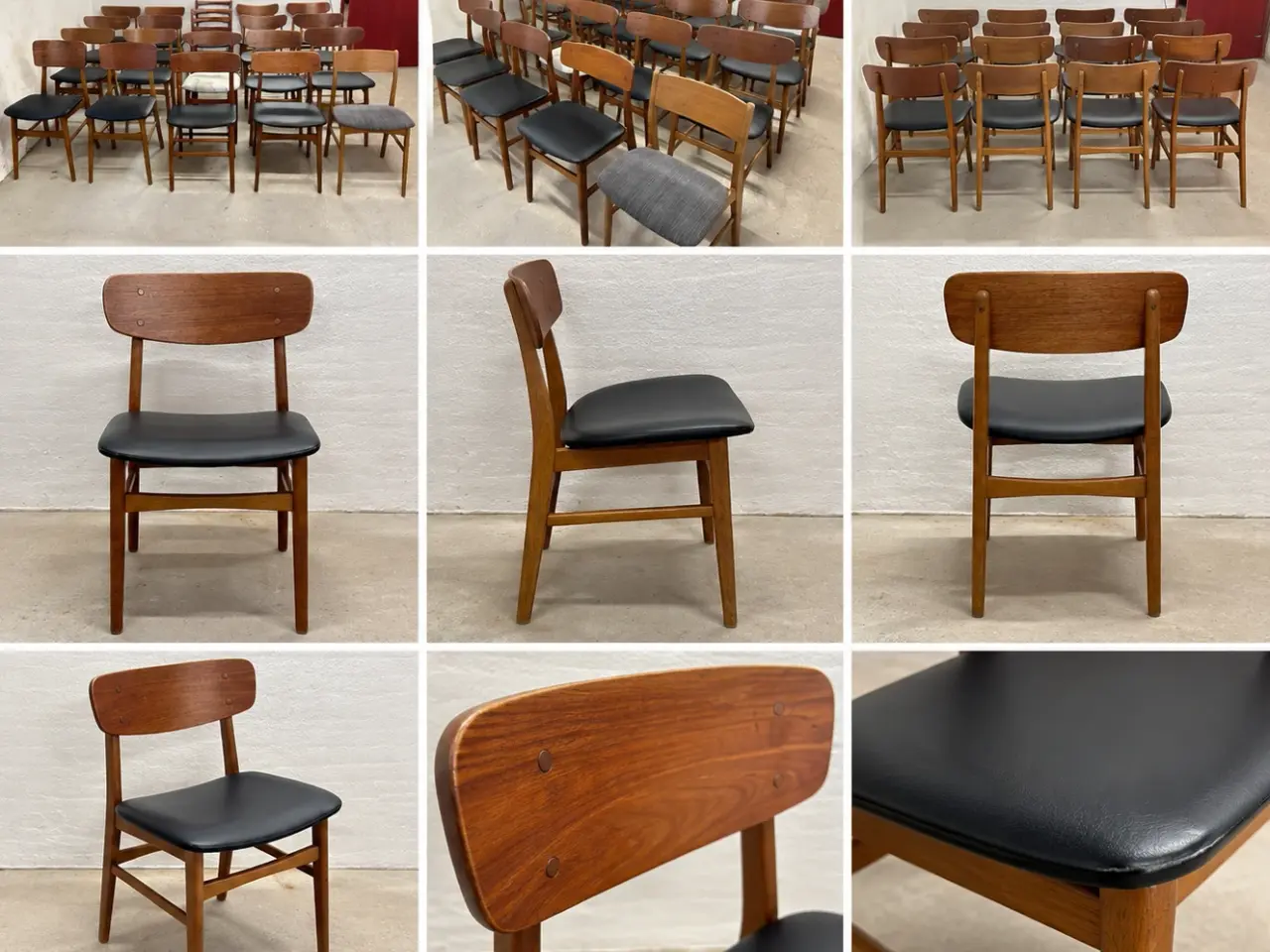 Billede 1 - Sæt af originale danske designstole fra Farstrup M