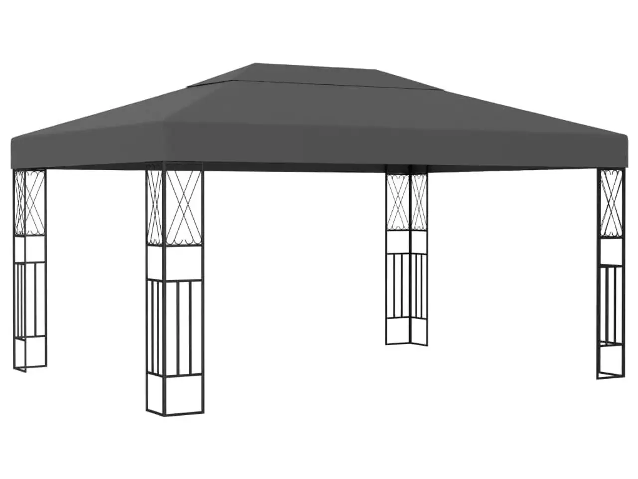 Billede 1 - Pavillon 3×4 m i stof - antracitgrå