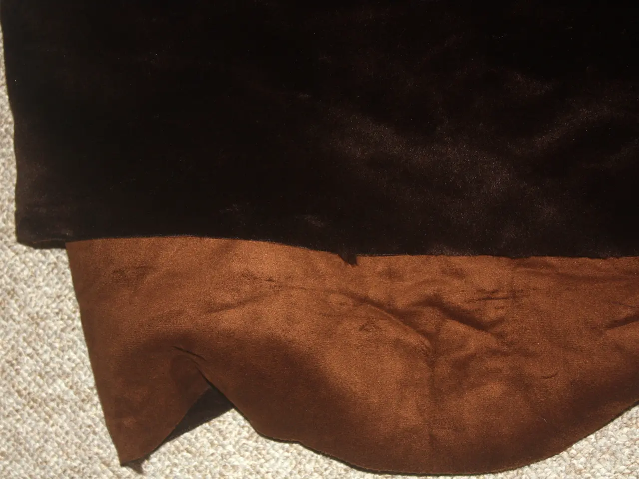 Billede 3 - Stof Imiteret pels brun 152 cm x 147 cm