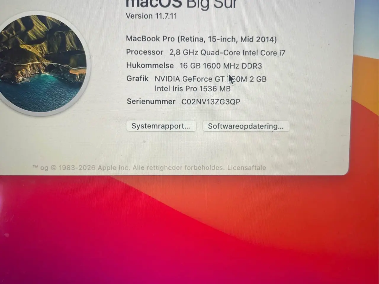 Billede 2 - MacBook Pro 15”
