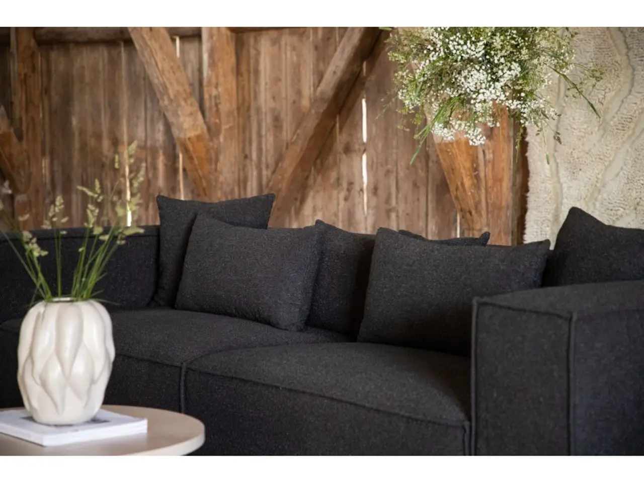 Billede 16 - Gillholmen 3 personers Sofa  - Sort stof