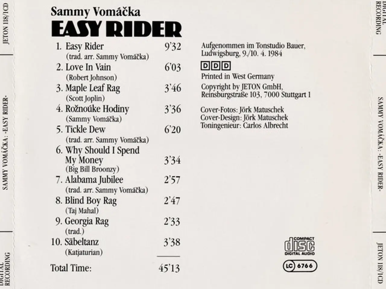 Billede 2 - Sammy Vomáčka – Easy Rider – CD