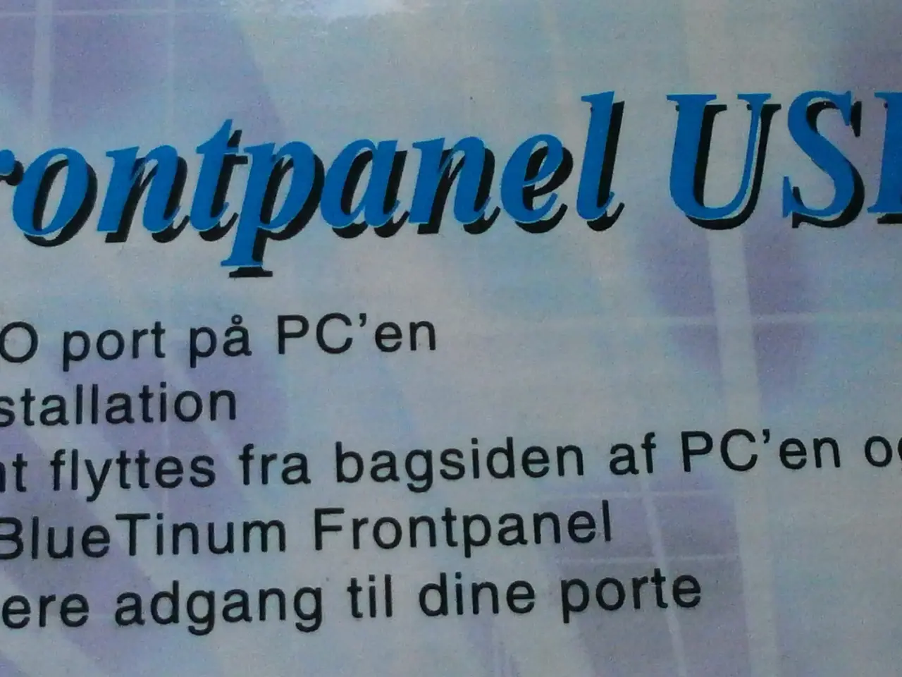 Billede 2 - NY BLUE TINUM 3,5 FRONTPANEL - Perfekt Gave !